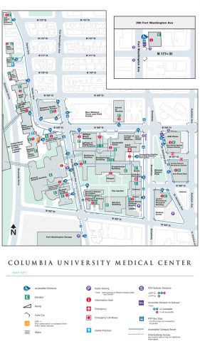 Columbia University Medical Center / NewYork-Presbyterian Map Columbia University Medical Center / NewYork-Presbyterian Map